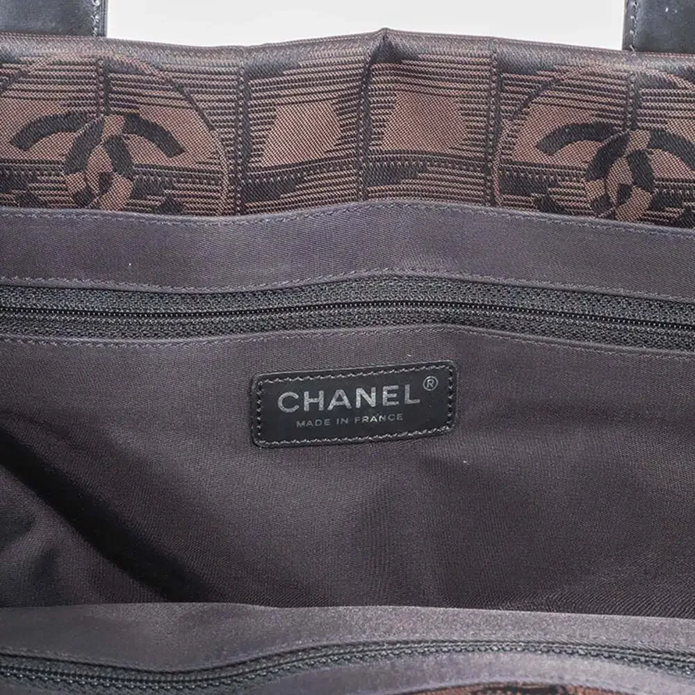 CHANEL Brown Leather Tote Bag